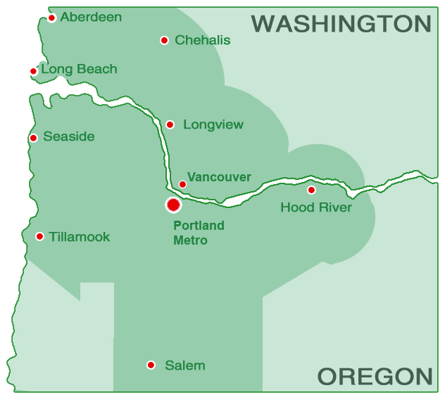 Service Area | Hometown Exterior Designs - Portland, OR & Vancouver, WA